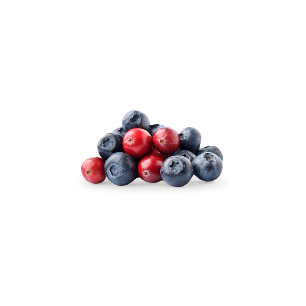 Our Organic Blueberries and Organic Cranberries are a great source of antioxidants, Vitamin C and fiber.