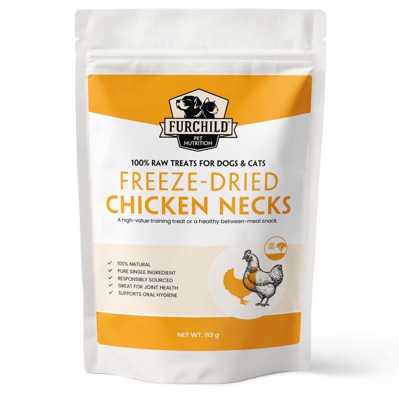 Buy Freeze-Dried Raw Chicken Necks for Dogs and Cats Online in UAE