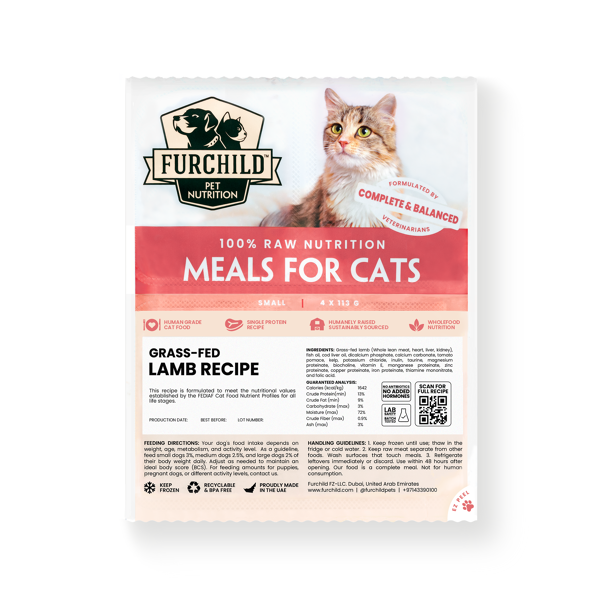 Grass-fed Lamb Meals for Cats