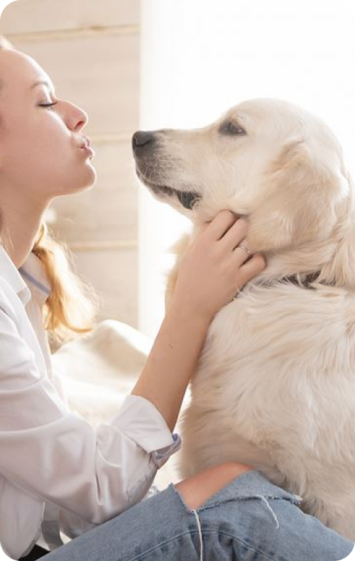 Natasha With Her Dog